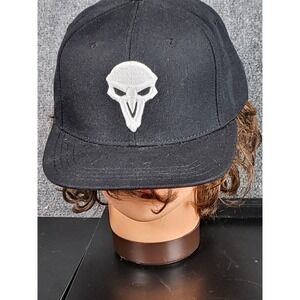 JINX Overwatch Reaper Snapback Hat Embroidered‎ Logo Black Adjustable School